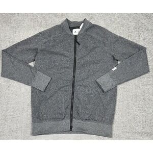 Adidas X Reigning Champ Jacket‎ Mens Medium Gray Full Zip PrimeKnit Bomber